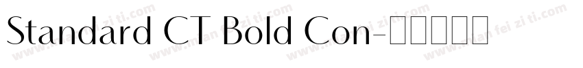 Standard CT Bold Con字体转换